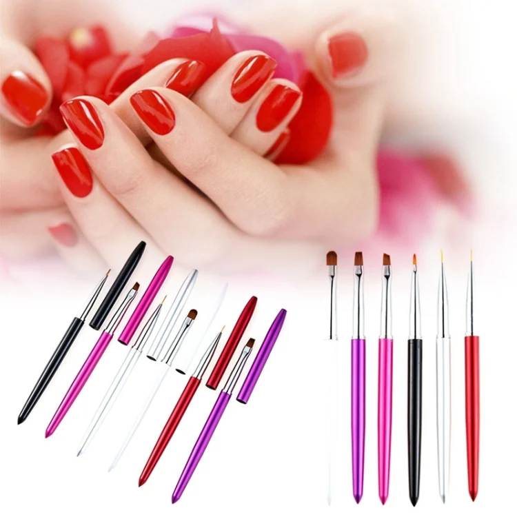 TBD0345780801A_2.webp Nail Brush Color Painting Flower Carving Pen Pull Pen Light Therapy Gel Pen Flat Head Pen Nail Pen - Image 3