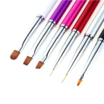 Nail Brush Color Painting Flower Carving Pen Pull Pen Light Therapy Gel Pen Flat Head Pen Nail Pen - Image 4