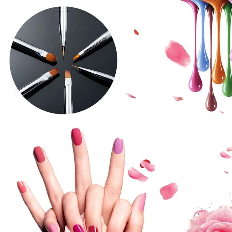 TBD0345780801A_4.webp Nail Brush Color Painting Flower Carving Pen Pull Pen Light Therapy Gel Pen Flat Head Pen Nail Pen - Image 5
