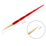 5 Piece/set Acrylic Phototherapy Nail Painting Flower Carved Crystal Pen Nail Pen - Image 3