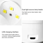 Mini Nail Light Therapy Machine Small Portable Quick-drying USB Nail Baking Lamp Drying Machine - Image 4