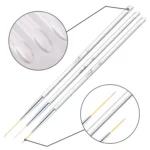 3pcs /Set Nail Double-Ended Color Brush Nail Art Drawing Pen Tool Set - Image 4