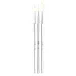 3pcs /Set Nail Double-Ended Color Brush Nail Art Drawing Pen Tool Set - Image 5