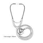 Double-sided Stethoscope Single Tube Doctors Nurse Professional Cardiology Stethoscope Aluminium Alloy Chestpiece Medical Device - Image 8