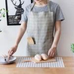 Nordic Style Cotton Linen Printing Apron