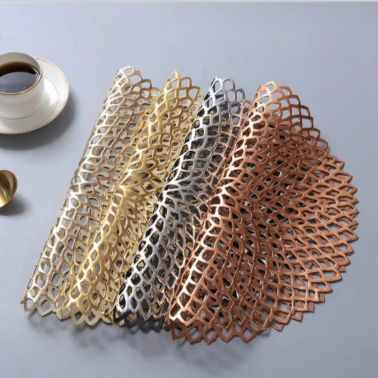 TBD0363240301B_3.webp Table Bowl Mats Home Decor Placemat For Dining Table PVC Plastic Hollow Insulation Round Baroque Mediterranean Coaster Pads - Image 4