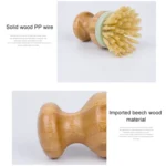 Multifunctional Tool Kitchen Cleaning Brush Wooden Handle Dish Scrubber Pot Pan Dishwasher - Image 4