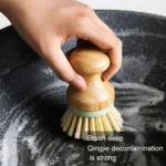 Multifunctional Tool Kitchen Cleaning Brush Wooden Handle Dish Scrubber Pot Pan Dishwasher - Image 7