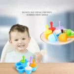 Silicone Mini Ice Pops Mold Ice Cream Ball Lolly Maker Popsicle Molds Baby DIY Food Supplement Tool - Image 7
