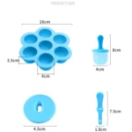 Silicone Mini Ice Pops Mold Ice Cream Ball Lolly Maker Popsicle Molds Baby DIY Food Supplement Tool - Image 8