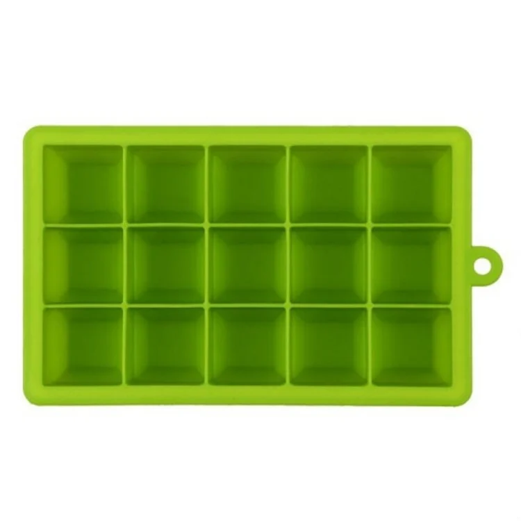 TBD0363712001A.webp 15 Grids DIY Big Ice Cube Mold Square Shape Silicone Ice Tray Fruit Ice Cream Maker - Image 1