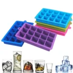 15 Grids DIY Big Ice Cube Mold Square Shape Silicone Ice Tray Fruit Ice Cream Maker - Image 3