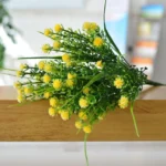 5 Branches Simulation Plastic Starry Rose Simulation Bouquet Home Decoration Flower - Image 2