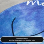 Cartoon Sleeping Cat Bath Mat Bathroom Carpets Toilet Anti-slip Floor Mat - Image 3