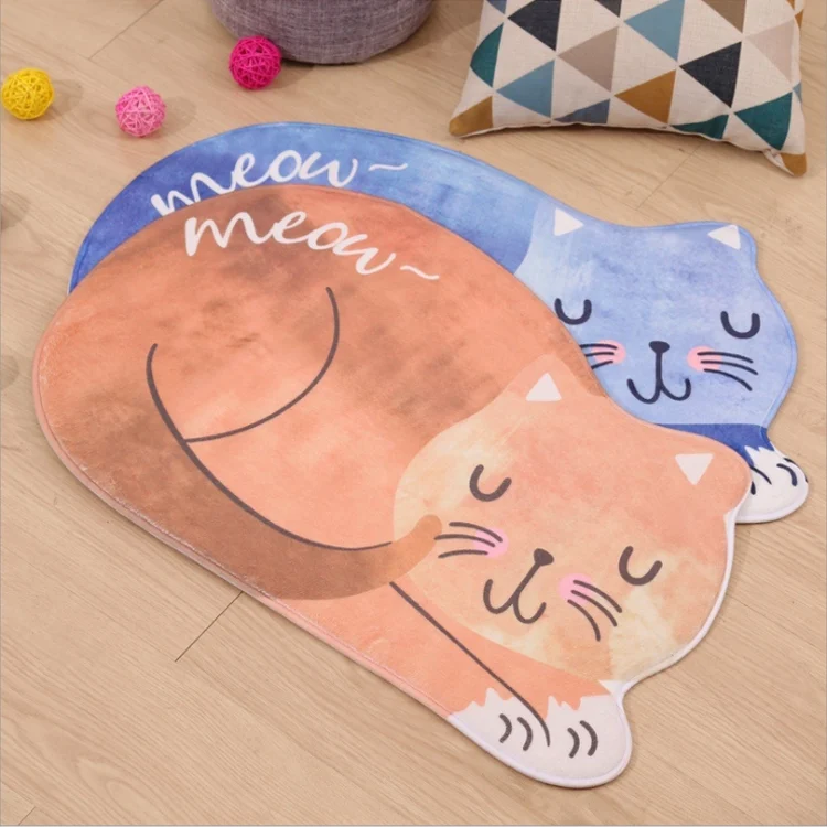 TBD0364869401A_4.webp Cartoon Sleeping Cat Bath Mat Bathroom Carpets Toilet Anti-slip Floor Mat - Image 5
