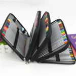 PU Leather School Pencil Case 184 Holes Large Capacity Colored Pencil Bag Box Multi-functional Pencilcase Art Supplies Gift - Image 4