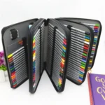 PU Leather School Pencil Case 184 Holes Large Capacity Colored Pencil Bag Box Multi-functional Pencilcase Art Supplies Gift - Image 5