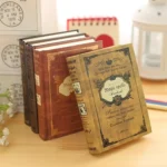 64K Small Pocket Vintage Notebook Handcover Magic Spells Pockets Book Planner Journal Traveler Notepad - Image 3
