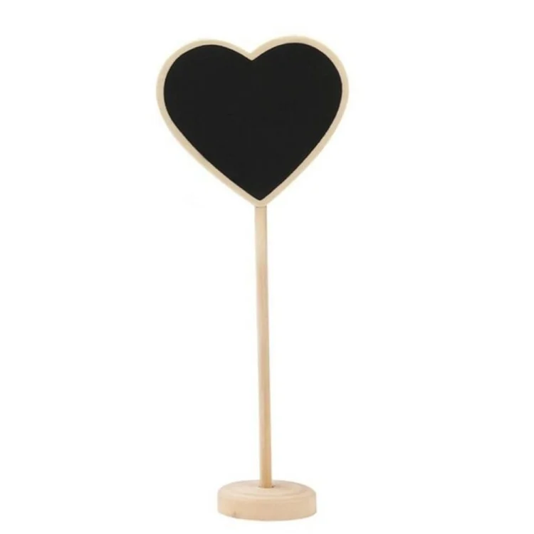 TBD03672238_1.webp 10 PCS Wooden Blackboard Chalkboard Mini Message Notice Board Table Wedding Party Decoration - Image 2