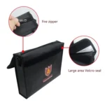 Office Fiberglass Cloth Filing Portable Fire Resistant Waterproof Safe Bag Folder - Image 2