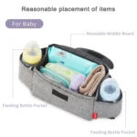 Baby Stroller Bags Large Capacity Mummy Nappy Bag Multifunction Travel Diaper Bag Maternity Nursing Hanging Storage Bag - Image 4