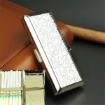 Fine Cigarette Case Double-sided 14 Sticks Portable Metal Extension Cigarette Case - Image 2