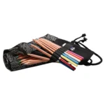 Cute Leaf Portable Canvas School Pencil Case Pen Bag Stationery Pouch - Image 4