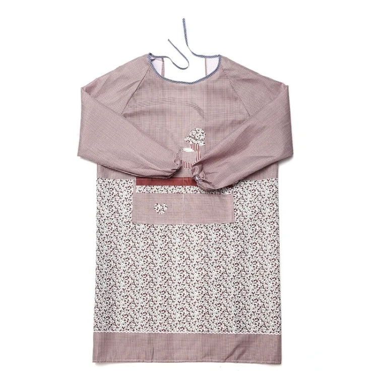 TBD0371363501A.webp Kitchen Anti-fouling Oil-proof Adult Gowns Home Apron, with Long Sleeve - Image 1