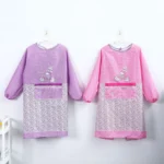 Kitchen Anti-fouling Oil-proof Adult Gowns Home Apron, with Long Sleeve - Image 3