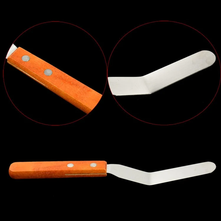 TBD0371647501_2.webp 15cm Stainless Steel Cream Spatula Cake Silk Flower Scraper Baking Tool - Image 3