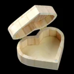 Crafts Magnet Buckle Love Box Daily Makeup Retro Heart-shaped Wooden Storage Box - Image 2