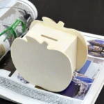 Lovely Creative Child DIY Wooden Apple Hand Painted Piggy Bank