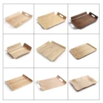 Wooden Dinner Plate Serving Plate Pastry Tray - Image 7