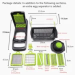 Vegetable Cutter Kitchen Slicer Fruit Cutter Potato Peeler Carrot Cheese Grater Vegetable Slicer - Image 4