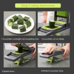 Vegetable Cutter Kitchen Slicer Fruit Cutter Potato Peeler Carrot Cheese Grater Vegetable Slicer - Image 6