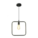 Simple and Creative Wrought Iron Geometric Chandelier Bar Exhibition Hall Clothing Store Restaurant Hotel Decorative Light - Image 2
