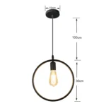 Simple and Creative Wrought Iron Geometric Chandelier Bar Exhibition Hall Clothing Store Restaurant Hotel Decorative Light - Image 5