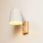 Creative Bedroom Study Bedside Balcony Aisle Porch Hotel Cafe Wood Wall Lamp Switch Light - Image 3