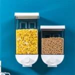 Nail-free Seamless Pressing Wall-mounted Grain Multi-grain Canister Rice Canister Transparent Vsual Snack Storage Sealed Box - Image 3
