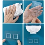 Nail-free Seamless Pressing Wall-mounted Grain Multi-grain Canister Rice Canister Transparent Vsual Snack Storage Sealed Box - Image 7