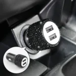 Diamond Car Dual USB Fast Charge Mobile Phone Safety Hammer Charger