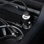 Diamond Car Dual USB Fast Charge Mobile Phone Safety Hammer Charger - Image 6