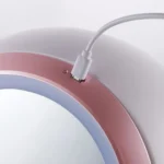 Desktop Dustproof Portable Cosmetic Storage Box With Mirror - Image 3