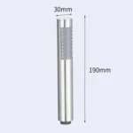 Three-piece Suit Bathroom Water Saving Pressurization Stainless Steel Round Bar Handheld Nozzle Shower Head - Image 3