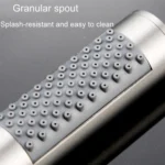 Three-piece Suit Bathroom Water Saving Pressurization Stainless Steel Round Bar Handheld Nozzle Shower Head - Image 7