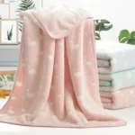 Summer Thin Coral Flannel Office Nap Blanket - Image 2