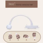 Baby Silicone Glass Bottles Drop-proof and Flatulence-proof Glass Baby Bottle - Image 7