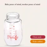 Baby Silicone Glass Bottles Drop-proof and Flatulence-proof Glass Baby Bottle - Image 9