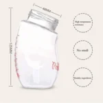 Baby Silicone Glass Bottles Drop-proof and Flatulence-proof Glass Baby Bottle - Image 10