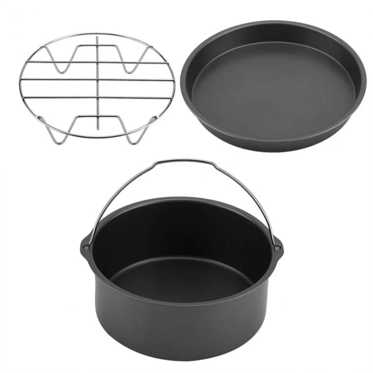 TBD0378276801_2.webp 5 in 1 Fryer Accessory Set Multifunctional Air Fryer Set Grill Pizza Pan - Image 3